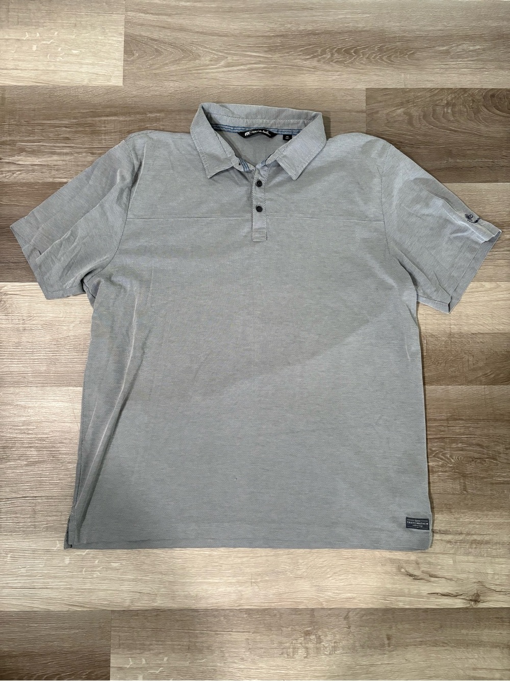 Travis Mathew Light Gray Short Sleeve Polo